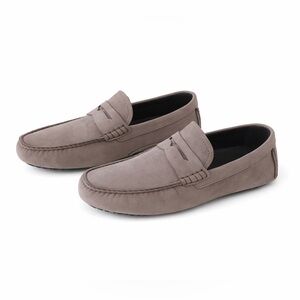 Men’s Suede Driving Penny Loafers Size 42 European